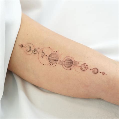 Solar System Planets Tattoo