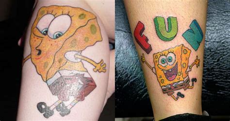 Spongebob Squarepants Tattoos