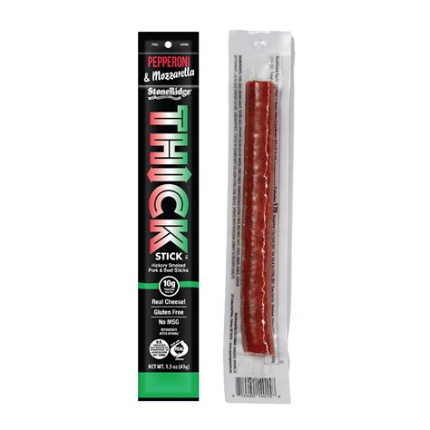 Stoneridge 1 5Oz Pepperoni Mozzarella Thick Stick Hickory Smoked Por