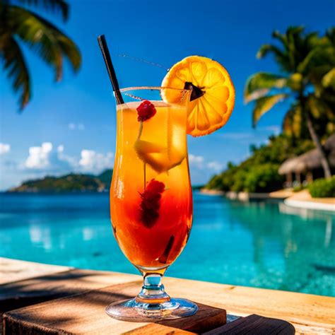 Sunny Breeze Cocktail Refreshing Tropical Cocktail With Citrus And