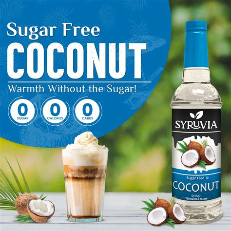 Syruvia Sugar Free Coconut Syrup For Coffee Teas Amp More Just 6 99 Syruvia Sugar Free Coconut Syrup For Coffee Teas Amp More Just 6 99