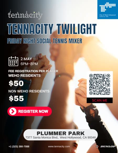 Tennis Friday Social West Hollywood Park
