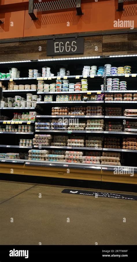 The Egg Aisle In A Whole Foods Market In Naperville Il Near Chicago The Egg Aisle In A Whole Foods Market In Naperville Il Near Chicago