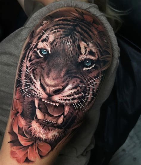 Tiger Tattoo On Shoulder