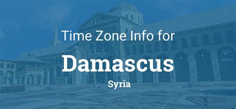 Time Zone Clock Changes In Damascus Syria Time Zone Clock Changes In Damascus Syria