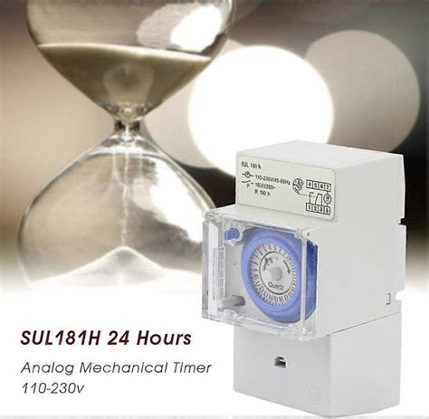 Timer 24 Hour Time Switch Timer 110 230V Sul 181H Analog Mechanical Timer 24 Hour Time Switch Timer 110 230V Sul 181H Analog Mechanical