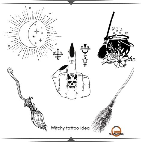 Tiny Witch Tattoos