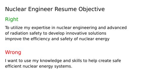 Top 18 Nuclear Engineer Resume Objective Examples Top 18 Nuclear Engineer Resume Objective Examples