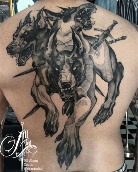 Traditional Cerberus Tattoos Cerberus Tattoos Sketches Meaning Of