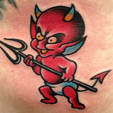Traditional Little Devil Tattoo