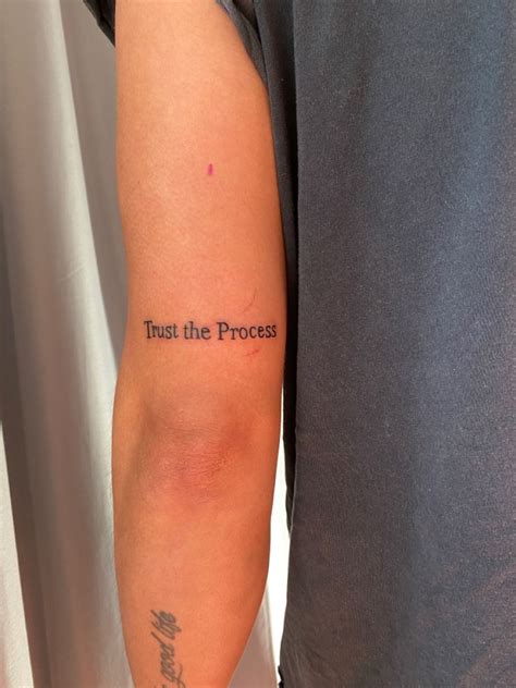 Trust The Process Tattoo