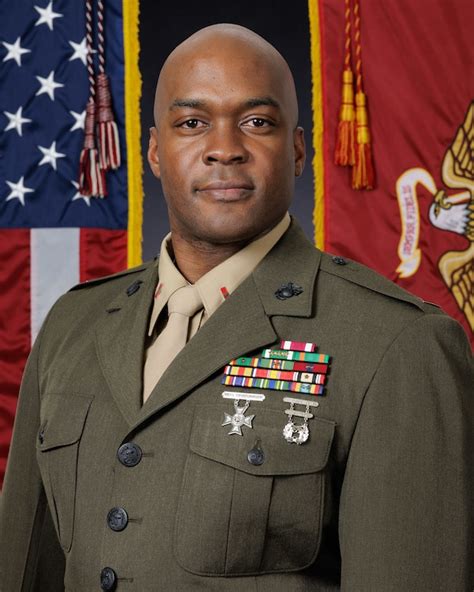 U S Marine Corps Chief Warrant Officer 3 Sambo Phoeuk The Temporary Additional Duty And Deployments Branch Head With The Installation Personnel Administration Center Ipac Stands At The Position Of Attention During An