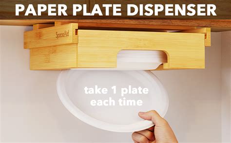 Under Cabinet Rgber Paper Plate Dispenser