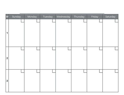 Unlock Your Productivity With A 3 Week Calendar Printable Free