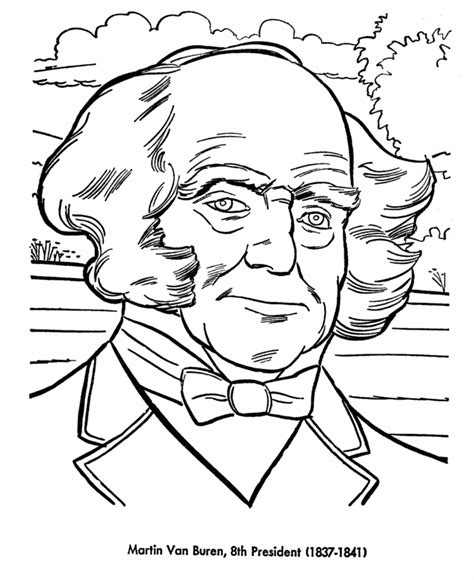 Usa Printables President Martin Van Buren Us Presidents Coloring Usa Printables President Martin Van Buren Us Presidents Coloring