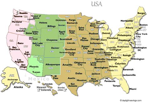 Usa Time Zone Map Current Local Time In Usa Usa Time Zone Map Current Local Time In Usa