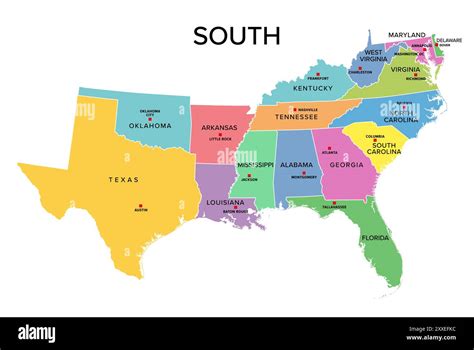 Usa Travel To The Southern States Of America Vector Stock Photo Alamy Usa Travel To The Southern States Of America Vector Stock Photo Alamy