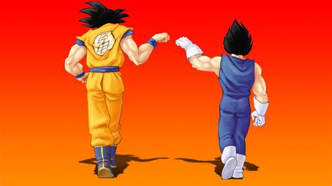 Vegeta And Goku Fist Bump