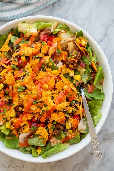 Vegetarian Taco Salad With Jalapeno Ranch Dressing Recipe Vegetarian Taco Salad With Jalapeno Ranch Dressing Recipe