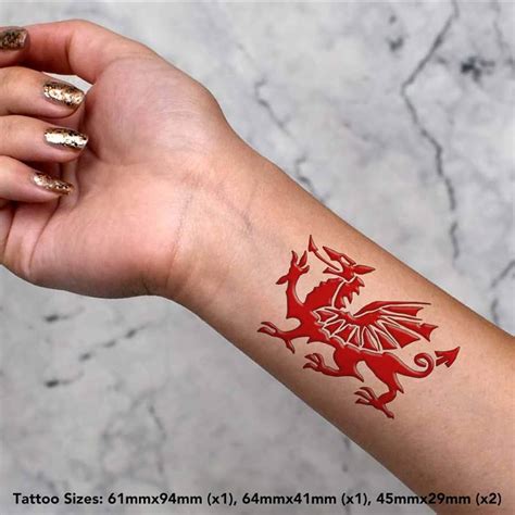 Welsh Dragon Tattoo