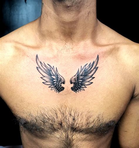 Wing Tattoos On Chest