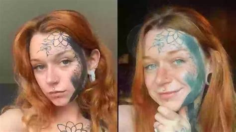 Woman Who Let Boyfriend Spontaneously Tattoo Her Face Has No Regrets After Receiving Backlash Online Woman Who Let Boyfriend Spontaneously Tattoo Her Face Has No Regrets After Receiving Backlash Online