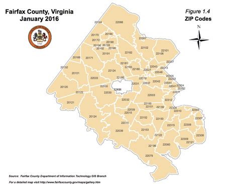 Zip Code Map With Boundaries Of Virginia Fairfax County Va Zip Code